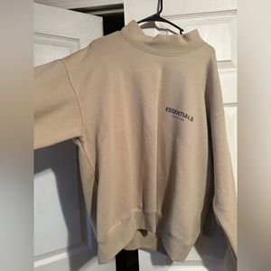 Fear Of God Essentials FOG SSENSE exclusive Beige Mock Neck Sweatshirt